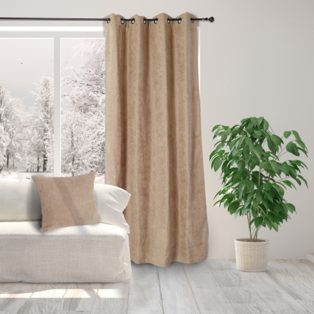 Rideau Isolant Toundra Beige Foncé