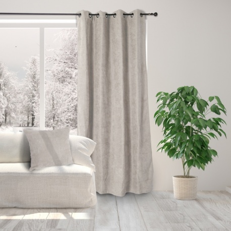 Rideau Isolant Toundra Coloris Lin 