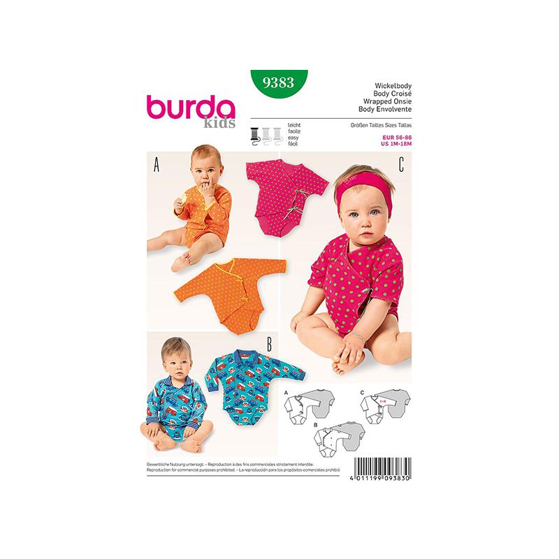 Patron Burda Kids 9383 Body 56/86