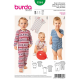 Patron Burda Kids 9384 Body et Combinaison 56/92