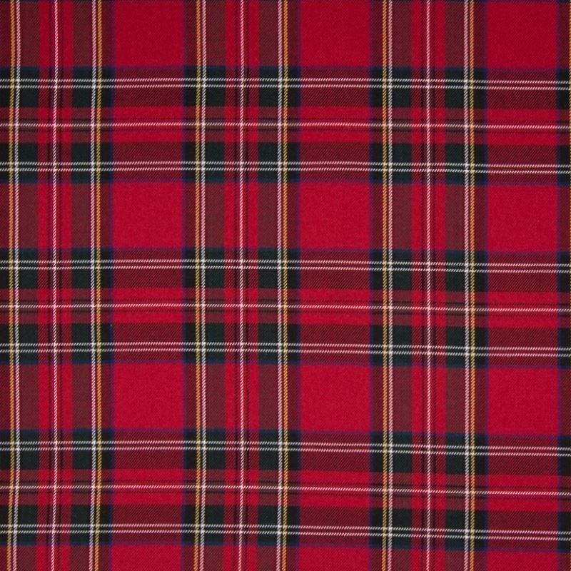 Tissu Grands Carreaux Ecossais Rouge 
