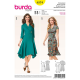 Patron Burda Style 6574 Robe Croisé Taille 36/46