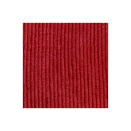 Tissu Velours Cotele Rouge 