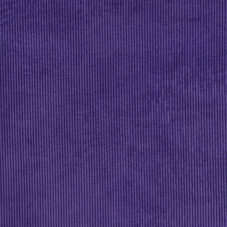 Tissu Velours Cotele Violet 