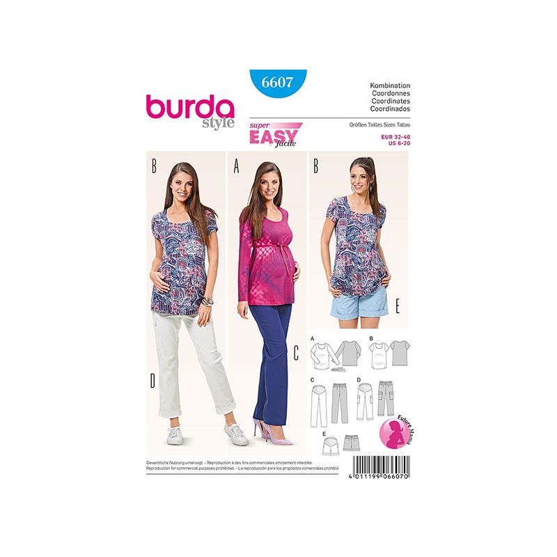 Patron Burda Style 6607 Coordonnées 32/46