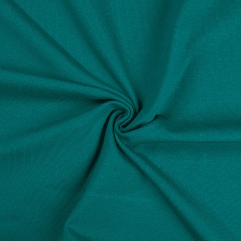 Tissu Jersey Bleu Vert