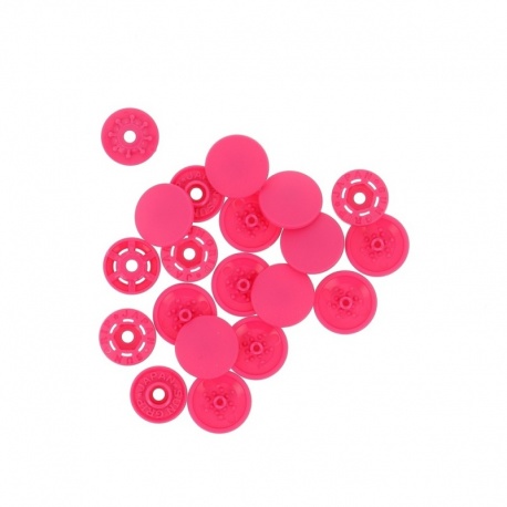 Boite 8 Pressions Magiques Fuchsia 13mm Bohin 