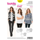 Patron Burda Style 6610 Veste & T shirt taille 36/50