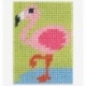 Kit Broderie Enfant Le Flamant Rose 13x18cm