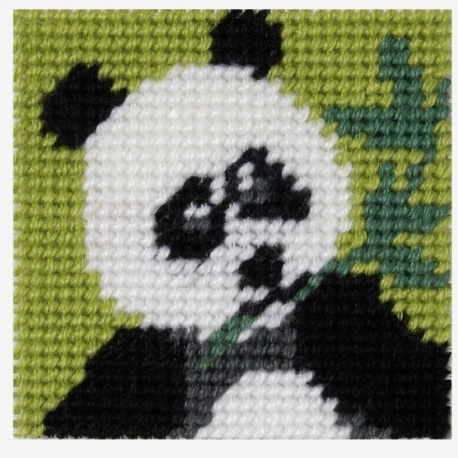 Kit Broderie Enfant Le Panda 15x15cm