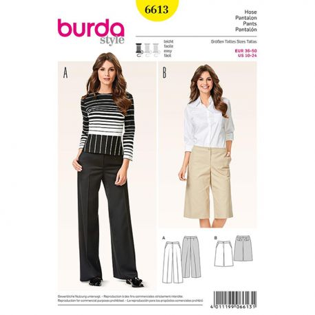 Patron Burda Style 6613 Pantalon 36/50