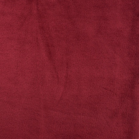 Tissu Sweat Reversible Uni Bordeaux