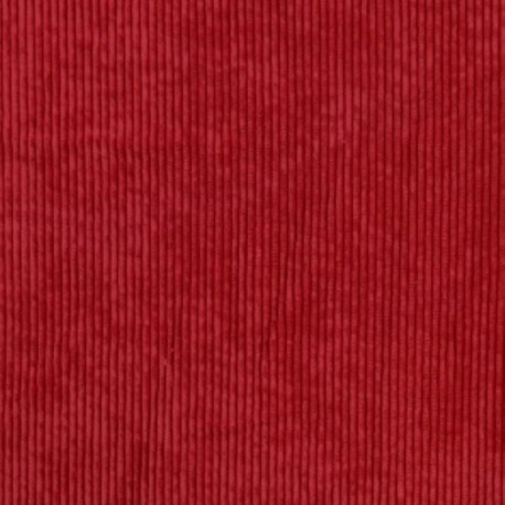 Tissu Velours Cotele Rouge 