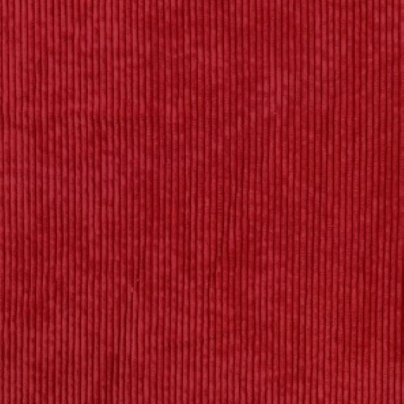 Tissu Velours Cotele Rouge 
