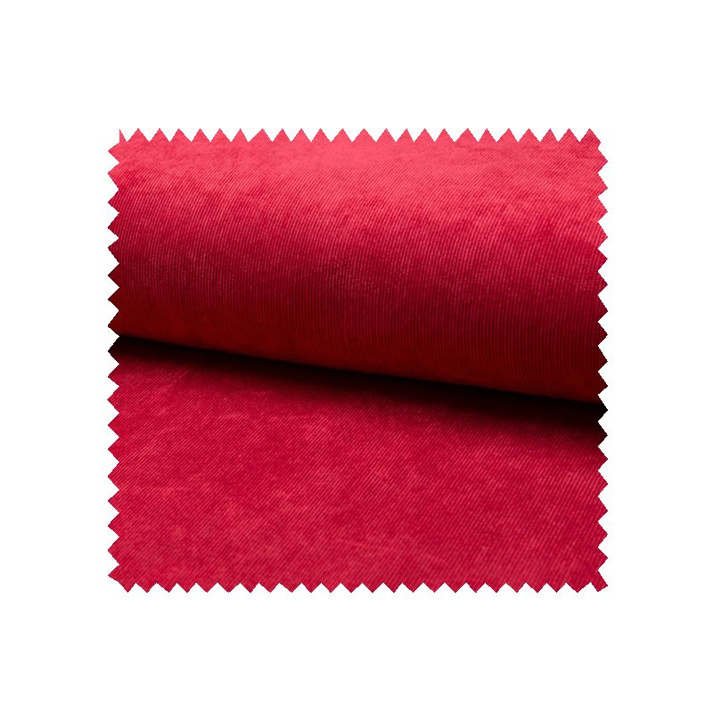 Tissu Veloutine Uni Rouge