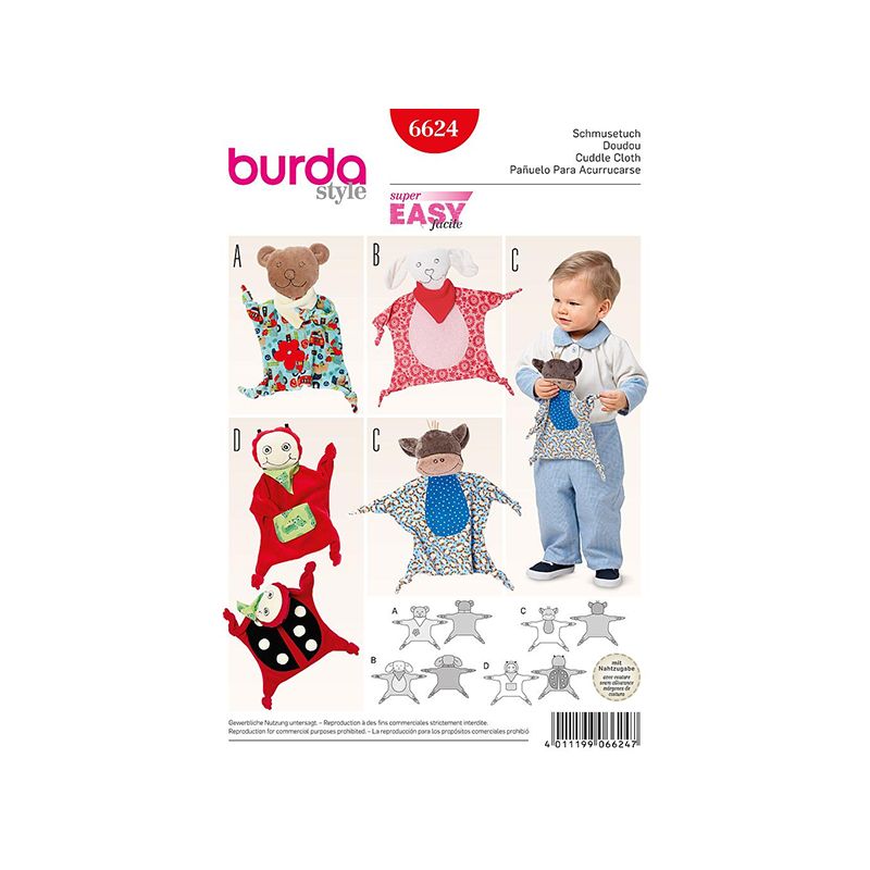 Patron Burda Style 6624 Doudou