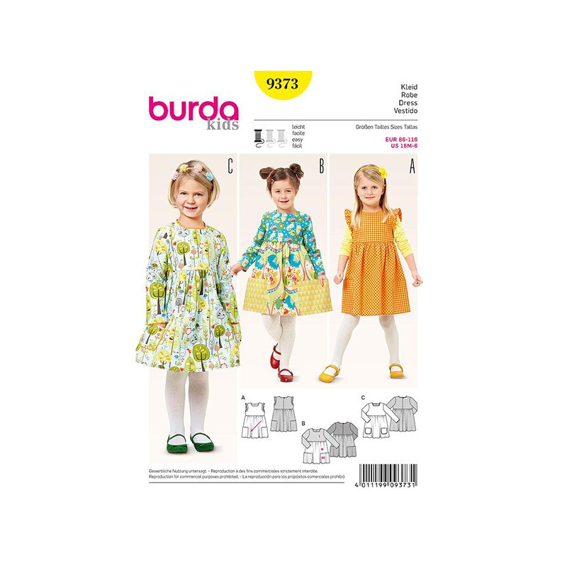 Patron Burda Style 9373 Robe 86/116