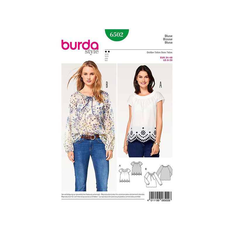 Patron Burda Style 6502 Blouse