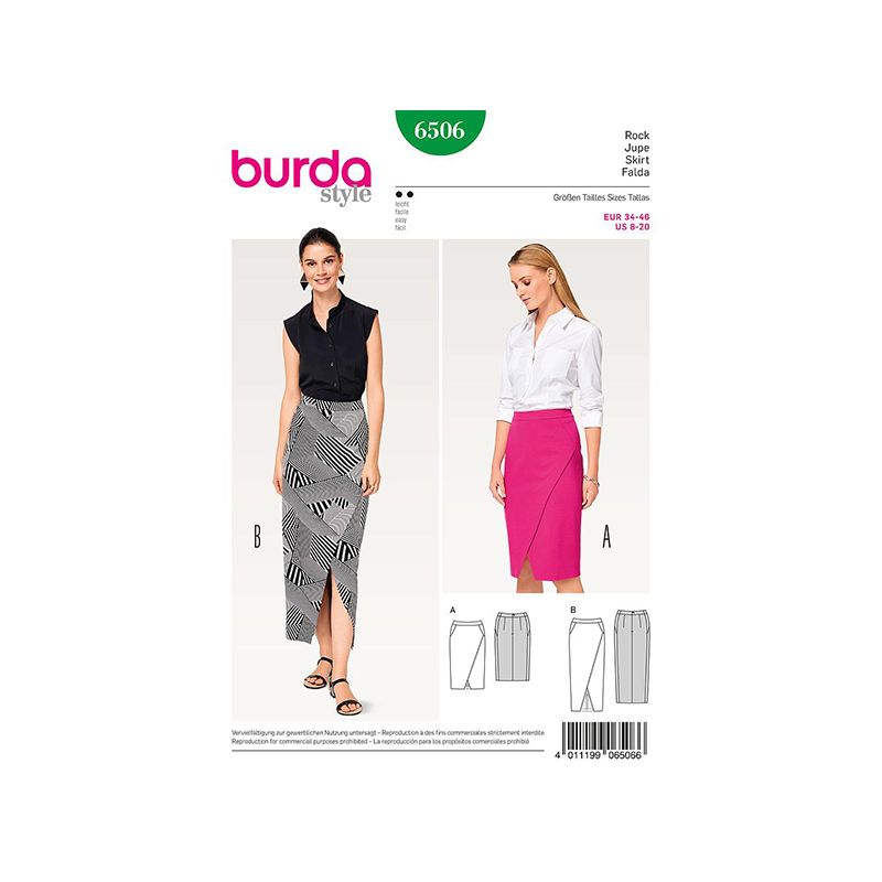 Patron Burda Style 6506 Jupe