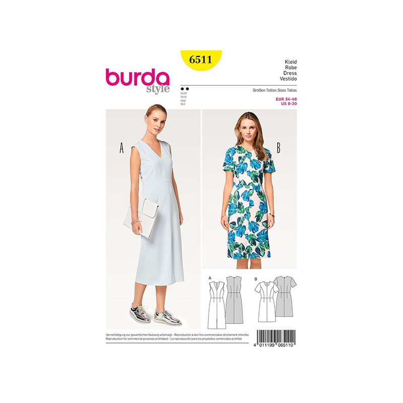 Patron Burda Style 6511 Robe