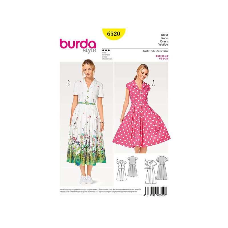 Patron Burda Style 6520 Robe