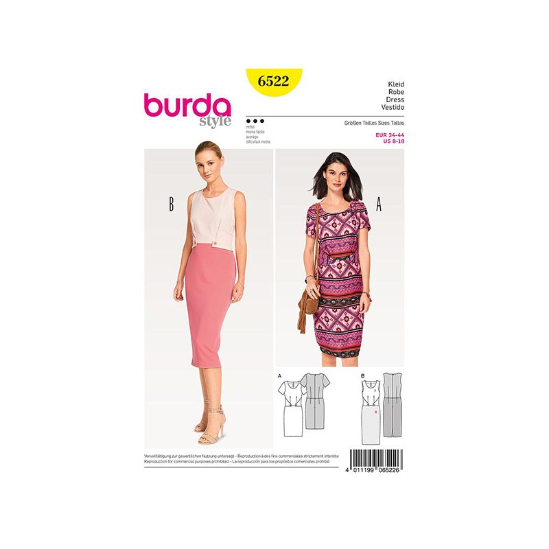 Patron Burda Style 6522 Robe