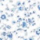 Tissu Provencal Fleurs Des Champs Bleu 
