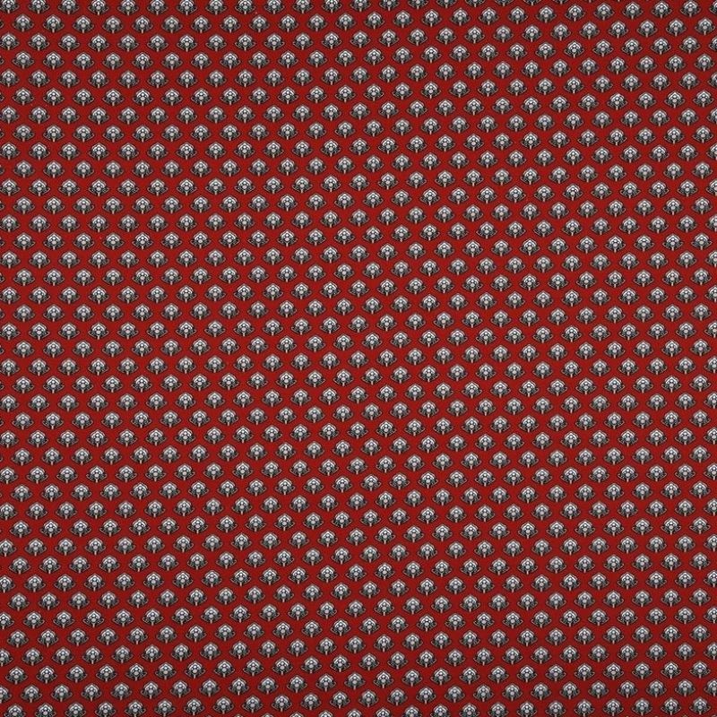 Tissu Provençal Dentelle Rouge 