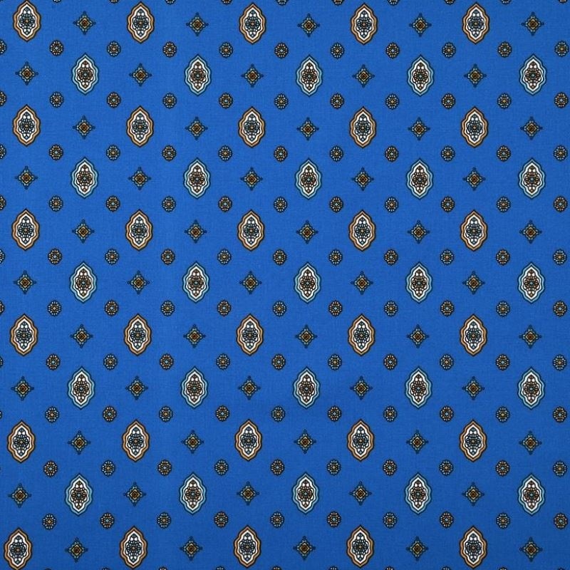 Tissu Provençal Brillane Bleu