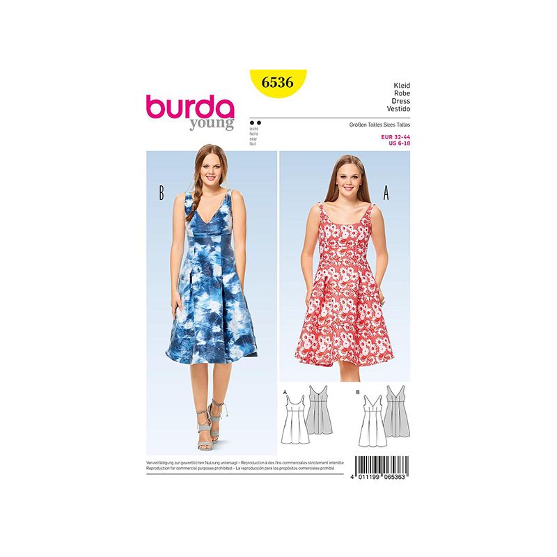 Patron Burda Style 6536 Robe