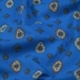 Tissu Provençal Enduit Brillane Bleu 