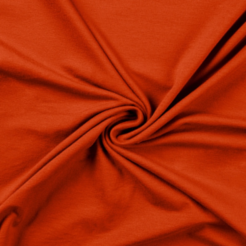Tissu  Jersey Luxe Uni Orange