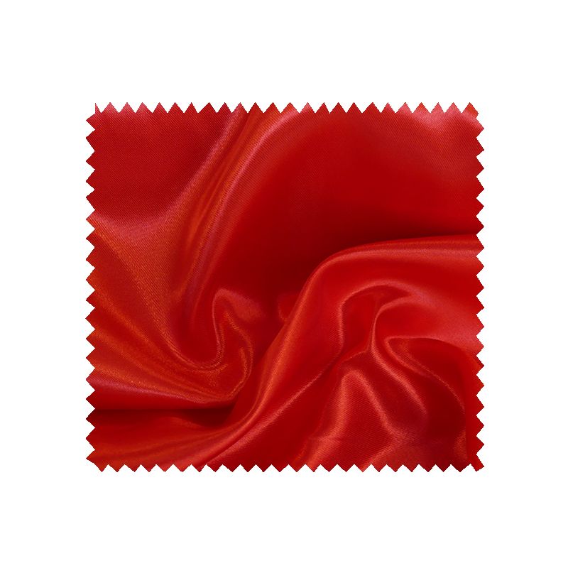 Tissu Satin Uni Rouge