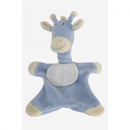 Doudou à Broder Girafe Bleu 30cm