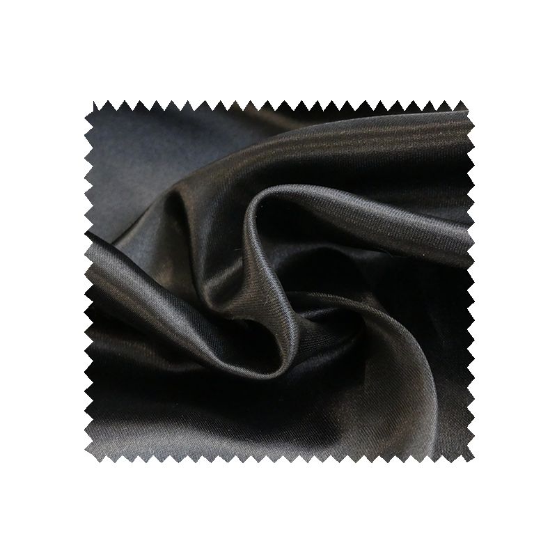 Tissu Satin Uni Noir