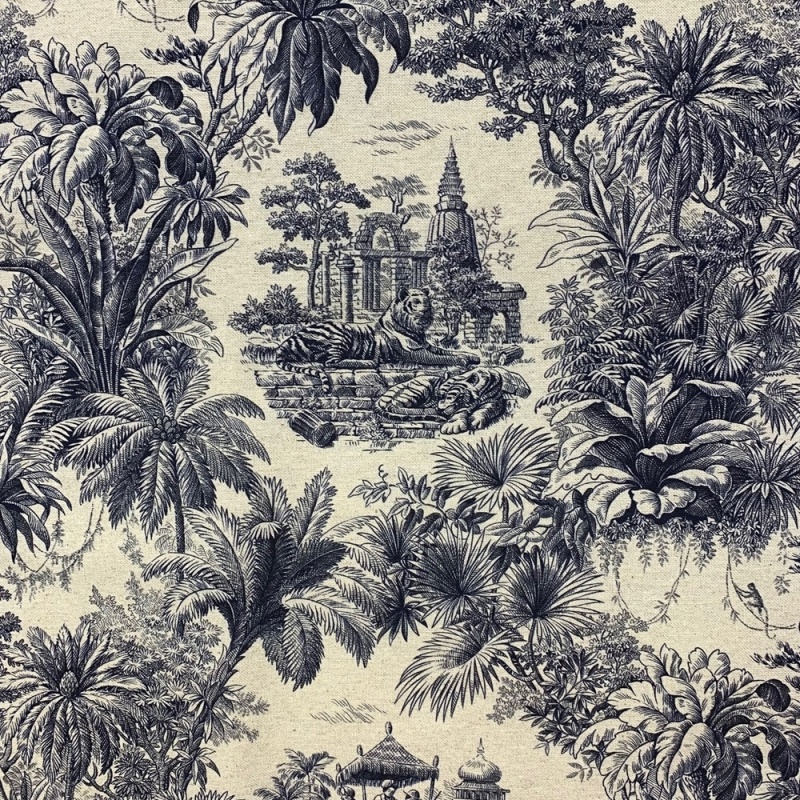 Tissu Toile Maharani Marine 