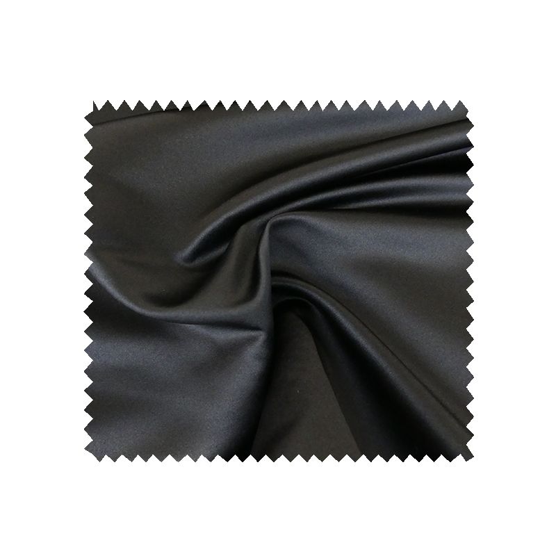 Tissu Satin Duchesse Uni Noir