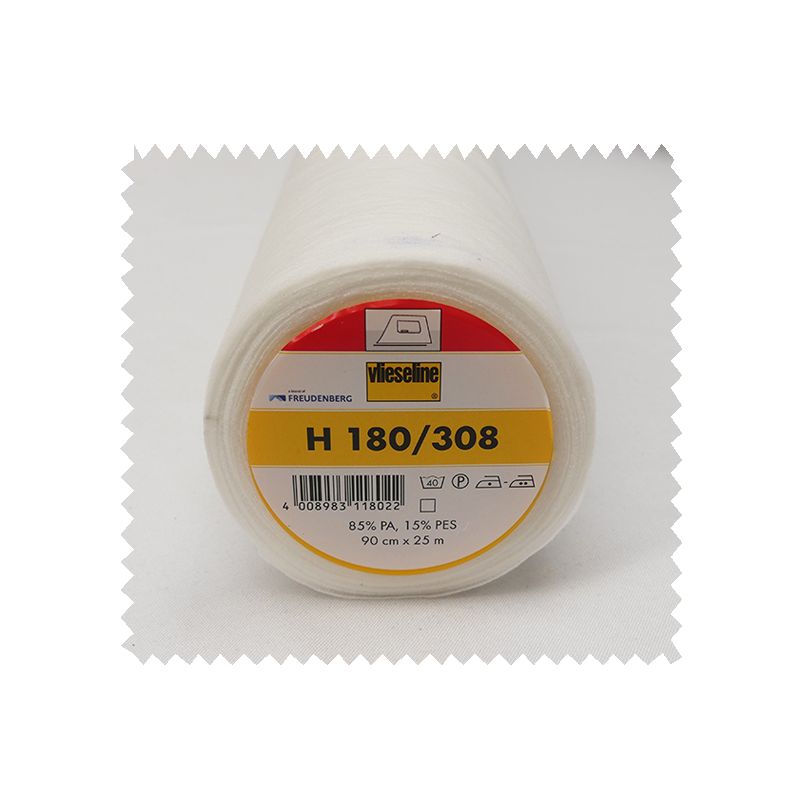 Entoilage H180 Vlieseline® Blanc pour Tissus Fluides 