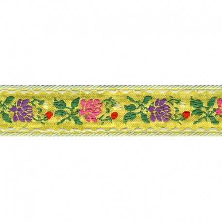 Jacquard fleurs 23mm
