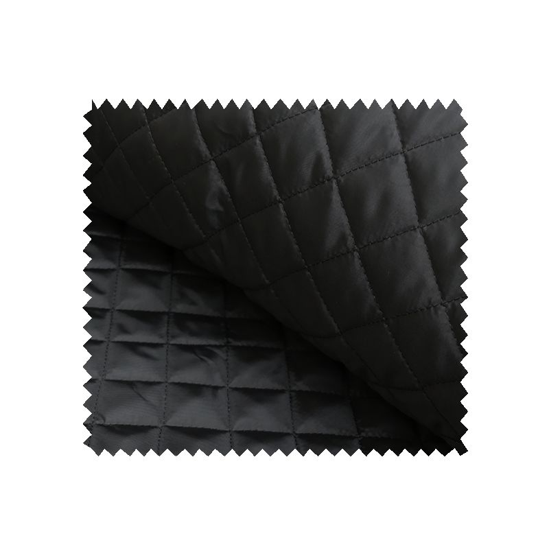 Tissu Doublure Matelassé Noir