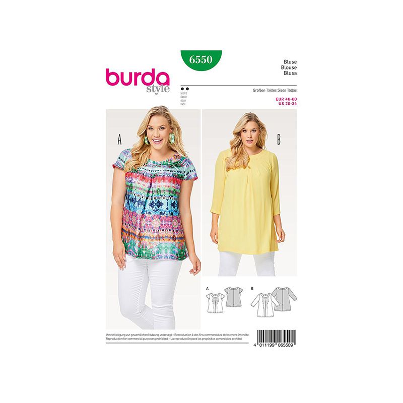 Patron Burda Style 6550 Blouse