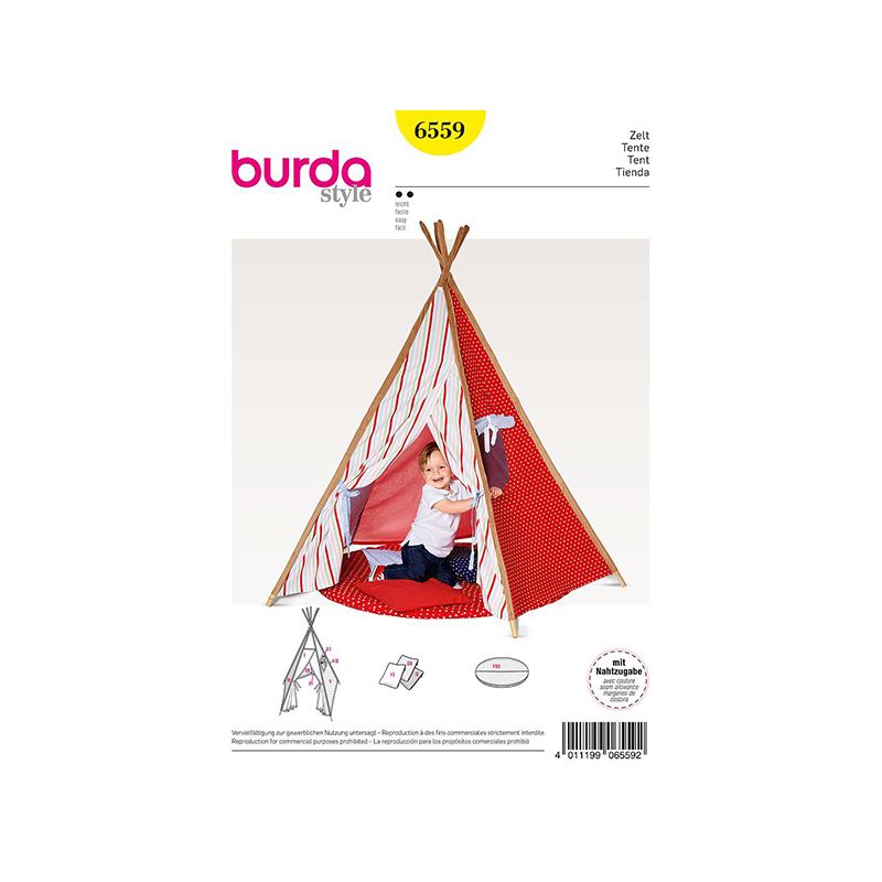 Patron Burda Style 6559 Tente pour enfants