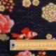 Tissu Coton Imprimé Yozu Noir