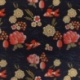 Tissu Coton Imprimé Yozu Noir
