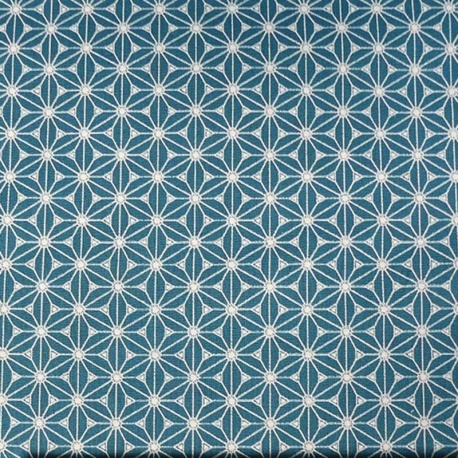 Tissu Fuji Imprimé Emeraude