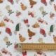 Tissu Imprimé Dots Dogs Chien Multico 