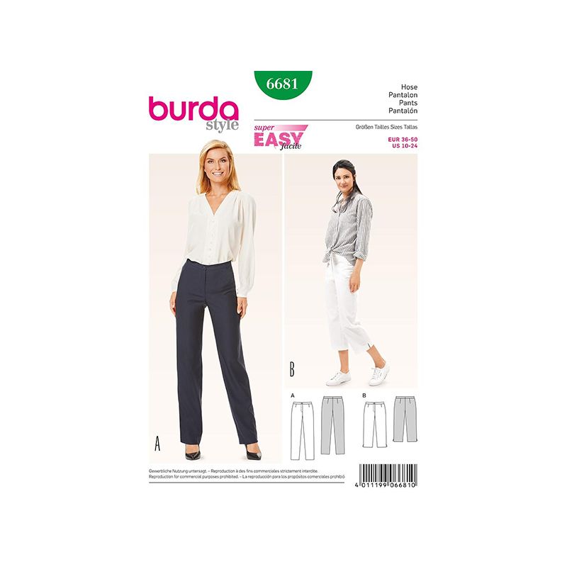 Patron Burda Style 6681 Pantalon 36/50