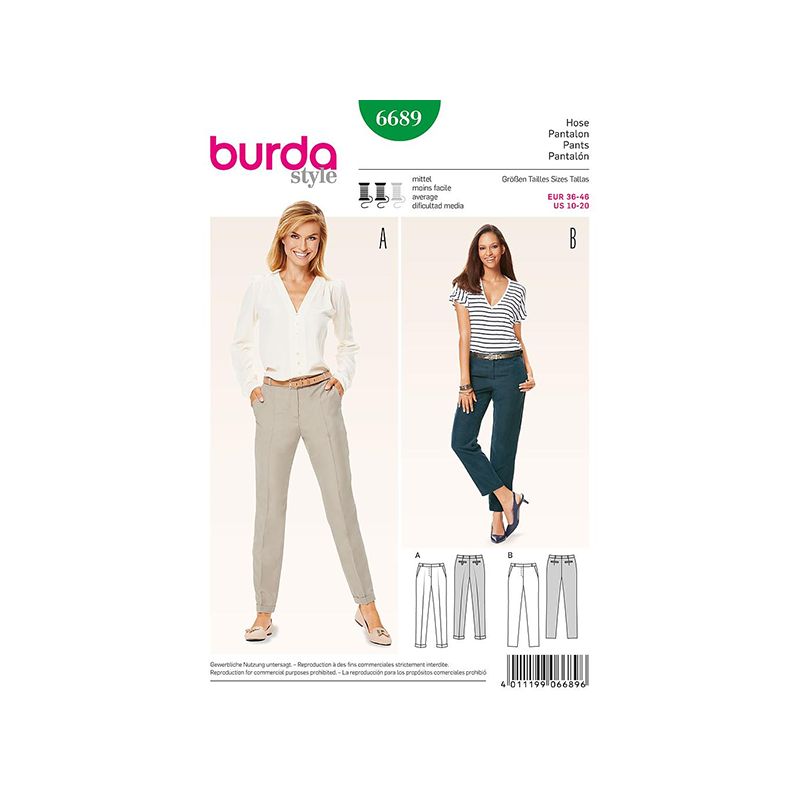Patron Burda Style 6689 Pantalon 36/46