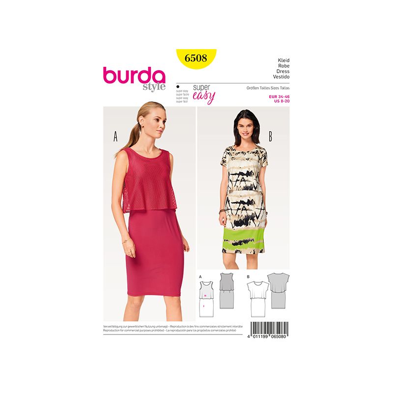 Patron Burda Style 6508 Robe