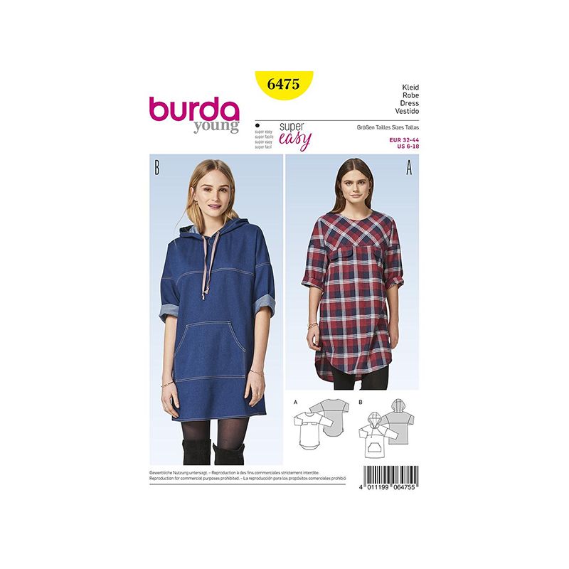 Patron Burda Style 6475 Robe